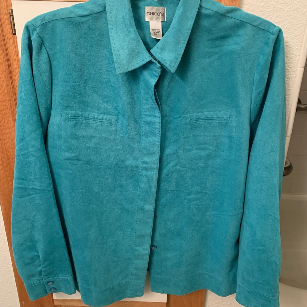 Teal Suede Jacket